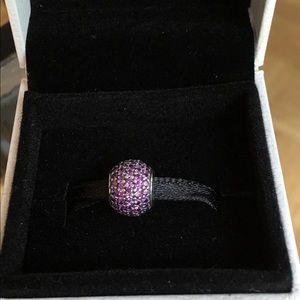 Authentic Retired SS Violet Pave Lights 791051CFP